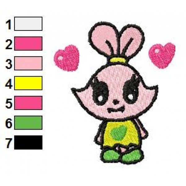 Chibi Panini Chowder Embroidery Design