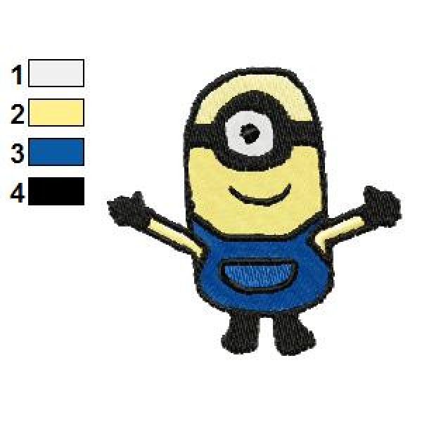 Despicable Me Carl 02 Embroidery Design