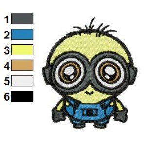 Despicable Me Chibi Minion Embroidery Design