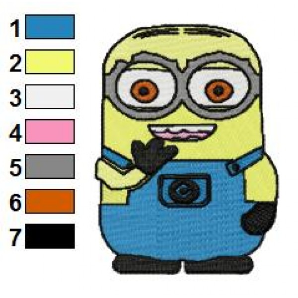 Despicable Me Minions 04 Embroidery Design