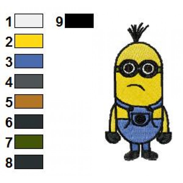 Despicable Me Minions Embroidery Design