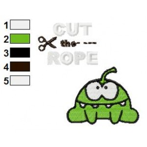 Logo of Cut The Rope Embroidery Design