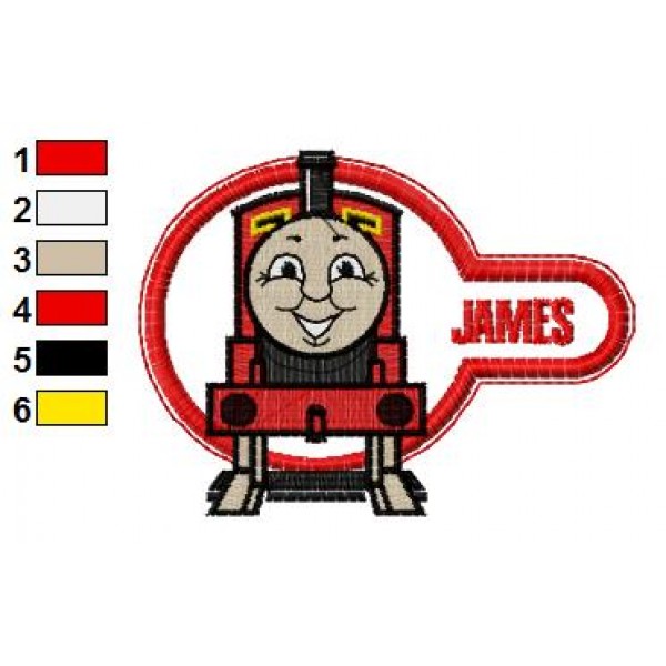 Thomas The Train Embroidery Design